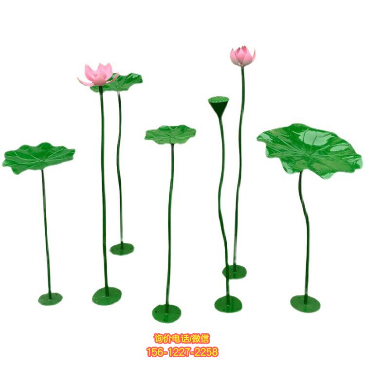 不銹鋼仿真噴漆雕塑，為庭院小區添彩水景