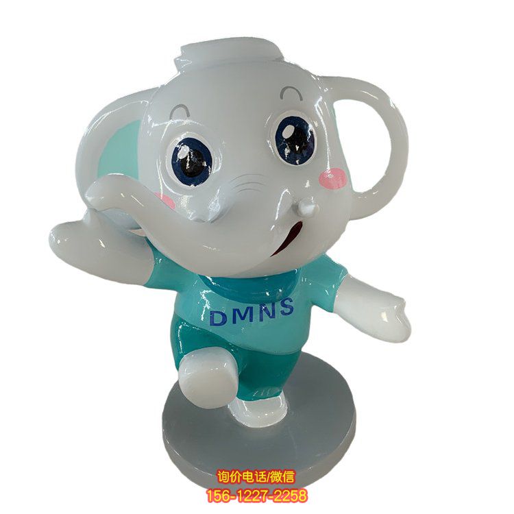 卡通玻璃鋼大象雕塑，為幼兒園帶來無限樂趣