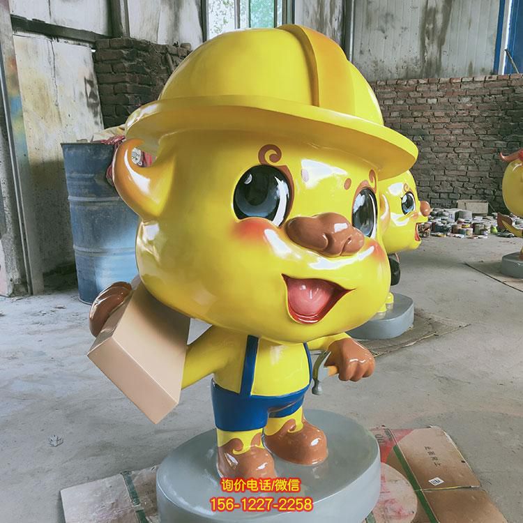 玻璃鋼卡通戶(hù)外園林景觀玻璃鋼卡通動(dòng)物擺件