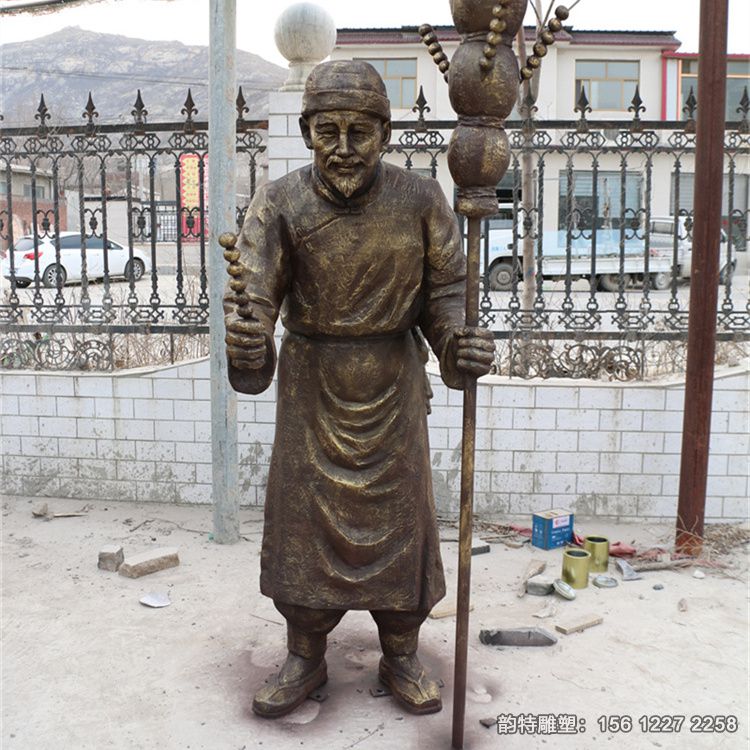 賣(mài)糖葫蘆雕塑10