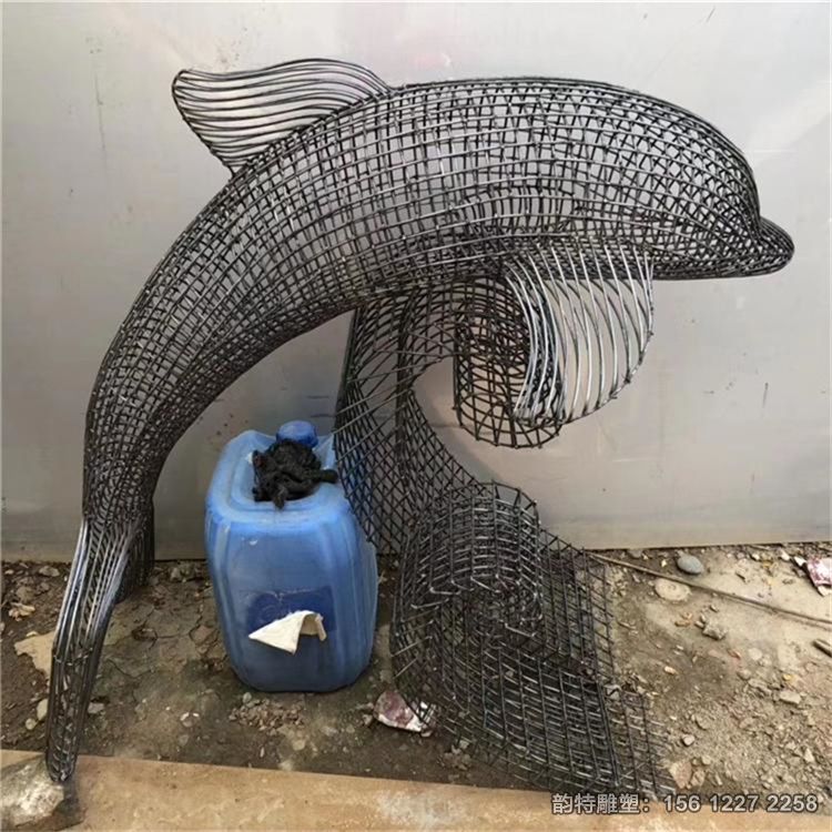 不銹鋼海豚雕塑08 不銹鋼海豚雕塑08