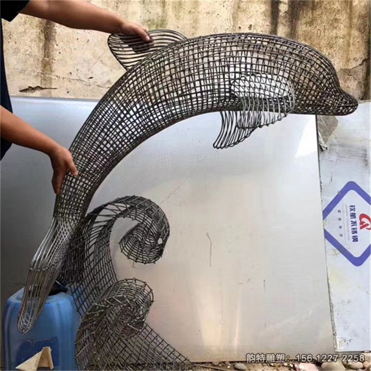 不銹鋼海豚雕塑44 不銹鋼海豚雕塑44