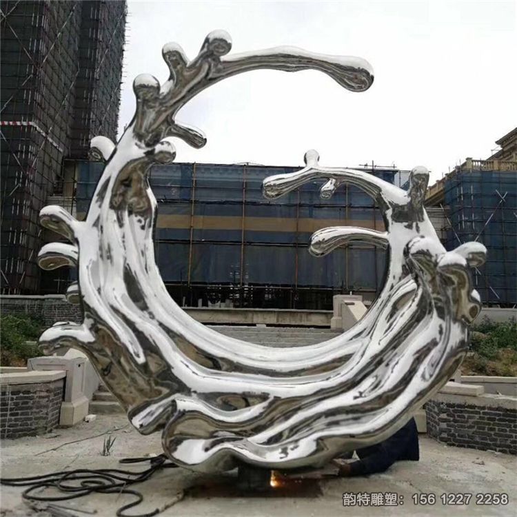 大型不銹鋼浪花雕塑定做,不銹鋼水滴浪花雕塑 大型不銹鋼浪花雕塑定做,不銹鋼水滴浪花雕塑