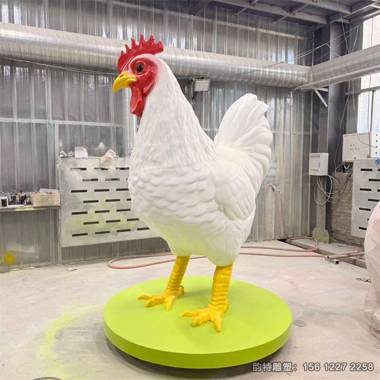 玻璃鋼公雞雕塑 農(nóng)場(chǎng)養(yǎng)殖場(chǎng)動(dòng)物定制廠家